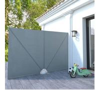 vidaXL Auvent latéral pliable de terrasse Gris 300 x 200 cm 44565