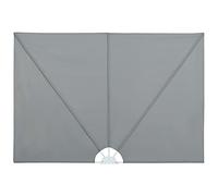 vidaXL Auvent latéral pliable de terrasse Gris 400 x 200 cm