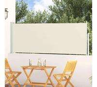 vidaXL Auvent latéral rétractable - 100x300 cm - Crème