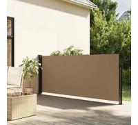 vidaXL Marquise latérale extensible Taupe 100x300 cm