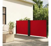 vidaXL Auvent latéral rétractable - 100x600 cm Rouge
