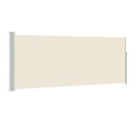vidaXL Auvent Latéral Rétractable 120x300 cm Blanc Cassé Brise-vue Store Abri 45360 Blanc G