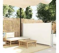 vidaXL Auvent latéral rétractable 117x314 cm Blanc cassé