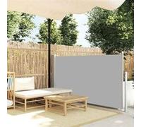 vidaXL Auvent Latéral Rétractable 120x300 cm Gris Brise-vue Store Abri Balcon 45363 Gris G