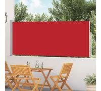 vidaXL Auvent latéral rétractable 120x500 cm - Rouge