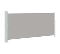 vidaXL Marquise latérale extensible 140 x 300 cm Gris