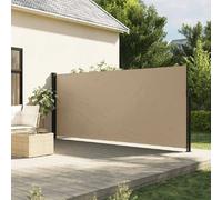 vidaXL Marquise latérale extensible Beige 160x500 cm