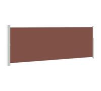 vidaXL Auvent Latéral Rétractable 160x500 cm Marron Jardin Brise-Vue Store