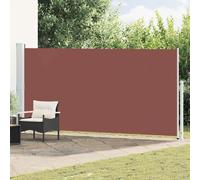 vidaXL Marquise latérale extensible 180x500 cm brun