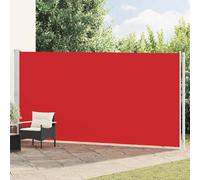 vidaXL Marquise latérale extensible 200 x 600 cm - rouge