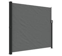 vidaXL Marquise latérale extensible Anthracite 180x500 cm