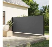 vidaXL Marquise latérale extensible Anthracite 180x600 cm