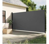 vidaXL Marquise latérale extensible Anthracite 200x500 cm