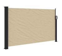 vidaXL Marquise latérale extensible Beige 120x500 cm