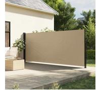 vidaXL Marquise latérale extensible 160 x 300 cm Beige