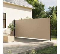 vidaXL Marquise latérale extensible Beige 160x500 cm