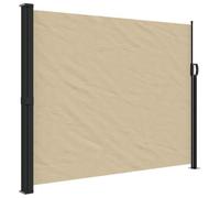 vidaXL Marquise latérale extensible Beige 160x600 cm