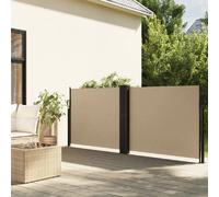 vidaXL Marquise latérale extensible Beige 120x1000 cm