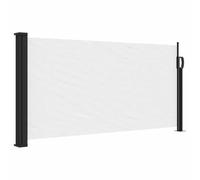 vidaXL Auvent latéral rétractable Blanc 100x500 cm