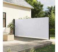 vidaXL Marquise latérale extensible blanc 160x500 cm