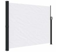vidaXL Marquise latérale extensible blanc 160x500 cm