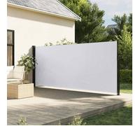 vidaXL Marquise latérale extensible blanc 160x500 cm