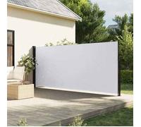 vidaXL Marquise latérale extensible blanc 160x600 cm