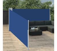 vidaXL Auvent latéral rétractable Bleu 100 x 1000 cm