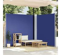 vidaXL Auvent latéral rétractable - Bleu