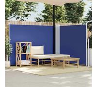 vidaXL Auvent latéral rétractable - Bleu
