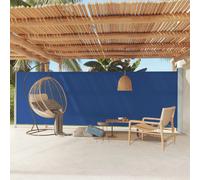 VIDAXL Auvent latéral rétractable Bleu