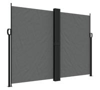vidaXL Marquise latérale extensible Anthracite 180x1000 cm