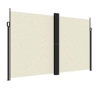 vidaXL Marquise latérale extensible 200 x 1200 cm Crème