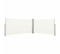 vidaXL Auvent Latéral Rétractable Crème Brise-Vue Abri Soleil Brise-Vent Patio