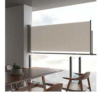 vidaXL Marquise latérale extensible 100 x 300 cm Crème