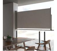 vidaXL Auvent Latéral Rétractable de Patio 120x300 cm Gris Pare-vue Brise-vent 45189