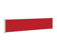 vidaXL Marquise latérale extensible 140x600 cm rouge