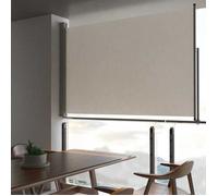 vidaXL Marquise latérale extensible 160x300 cm Crème