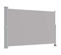 vidaXL Auvent Latéral Rétractable de Patio 160x300 cm Gris Pare-Vue Brise-Vent