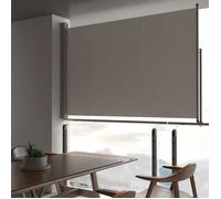 vidaXL Marquise latérale rétractable 160x300 cm Gris