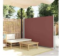 vidaXL Marquise latérale extensible 170×300 cm Marron