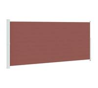vidaXL Auvent latéral rétractable de Patio 220x500 cm Marron, écran de Jardin, auvent rétractable, auvent de Patio, écrans de Jardin
