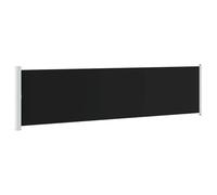 vidaXL Auvent Latéral Rétractable de Patio, Brise-Vue, Écran d'Intimité, Pare-Soleil, Store de Jardin Terrasse Patio, 600x160 cm Noir