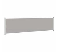 vidaXL Auvent Latéral Rétractable de Patio, Brise-Vue, Écran d'Intimité, Pare-Soleil, Store de Jardin Terrasse Patio, 600x160 cm Gris
