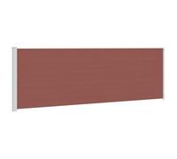 vidaXL Auvent Latéral Rétractable de Patio Ecran de Jardin Ecran d'Intimité Terrasse Balcon Extérieur Résistance aux UV 200x600 cm Marron