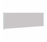 vidaXL Auvent Latéral Rétractable de Patio Ecran de Jardin Ecran d'Intimité Terrasse Balcon Extérieur Résistance aux UV 200x600 cm Gris