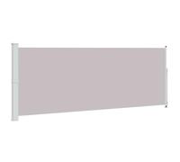 vidaXL Auvent Latéral Rétractable de Patio Ecran de Jardin Ecran d'Intimité Terrasse Balcon Extérieur Résistance aux UV 180x500 cm Gris