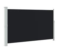 vidaXL Auvent Latéral Rétractable de Patio Ecran de Jardin Ecran d'Intimité Terrasse Balcon Extérieur Résistance aux UV 180x300 cm Noir