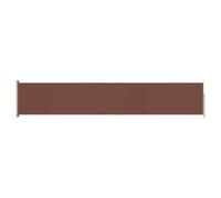 vidaXL Auvent Latéral Rétractable de Patio Ecran de Jardin Ecran d'Intimité Terrasse Balcon Extérieur Résistance aux UV 117x600 cm Marron