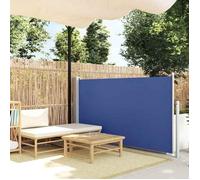vidaXL Marquise latérale extensible 120×500 cm Bleu